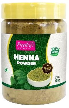 PREETHYS BOUTIQUE NATURAL HENNA POWDER 100GM