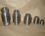 Round Polished Metal Worm Gear, for Automobiles, Color : Metallic