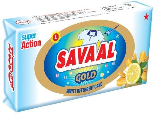 Savaal Gold Detergent Cake, for Cloth Washing, Feature : Eco-friendly, Long Shelf Life, Remove Hard Stains