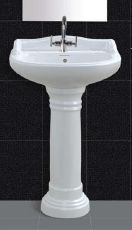 Polished Plain Ceramic Pedestal Wash Basin, Style : Modern