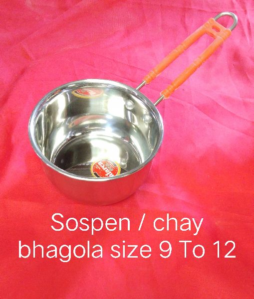Coated Stainless Steel Saucepan, for Cooking, Feature : Light Weight, Low Gas Consumption