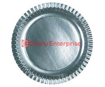 Round Polished Silver Paper Thali, Feature : Fine Finished