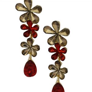 Adorable Golden Jhumki Dangler Earrings, Purity : 18-24C