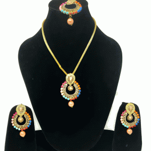 Beautfiul Multi Beads Necklace Set, Occasion : Engagement