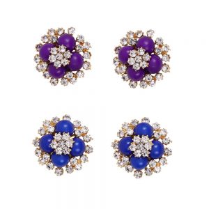 Steorra Statement Fancy Colorful Earrings