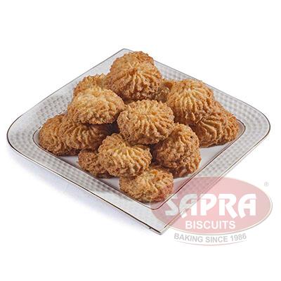 Round Real Coconut Macroon Cookies, for Eating, Feature : Rich Aroma