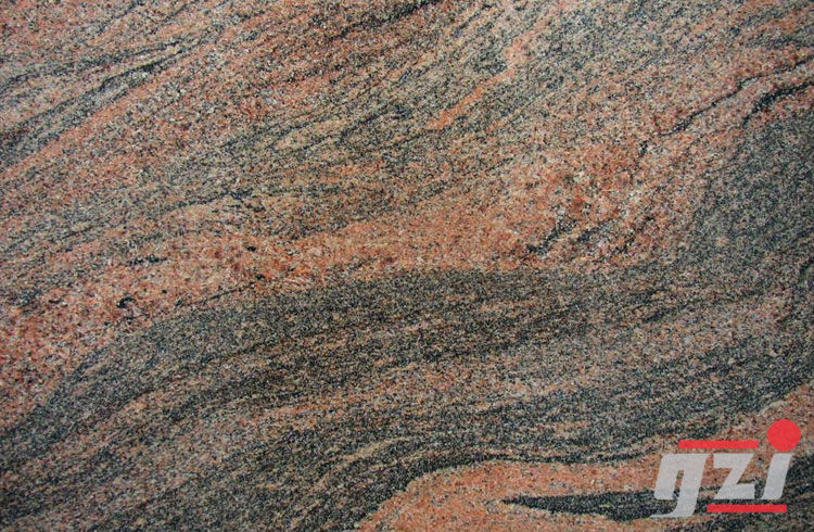 Plain Indian Juparana Granite Slab, Shape : Rectangular