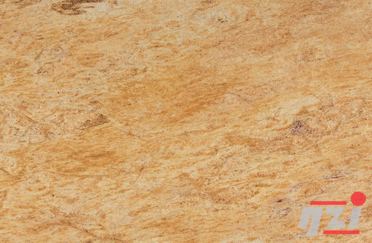 Polished Kashmir Gold Granite Slab, for Countertop