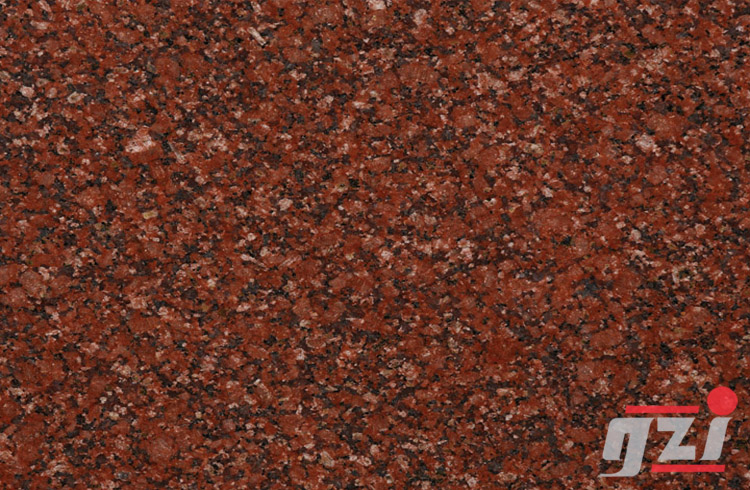 Polished Ruby Red Granite Slab