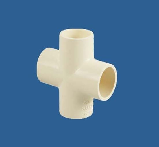 Polished PVC Cross Tee, for Pipe Fittings, Dimension : 10-100mm