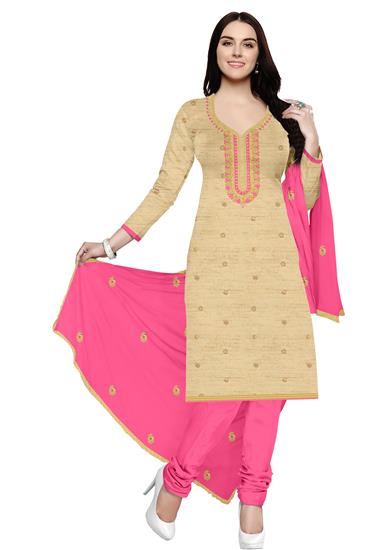 Printed Chanderi Dress Material, Size : XL
