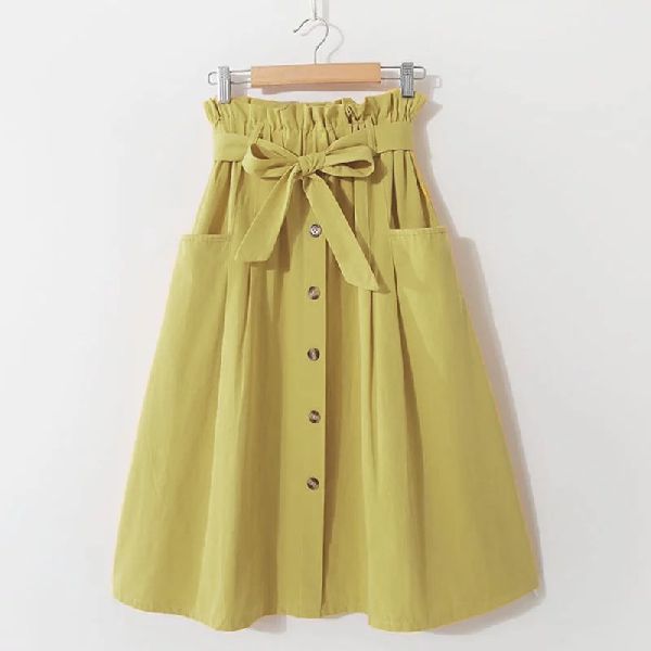 A Line Beidge Semi Formal Skirt, Technics : Handloom