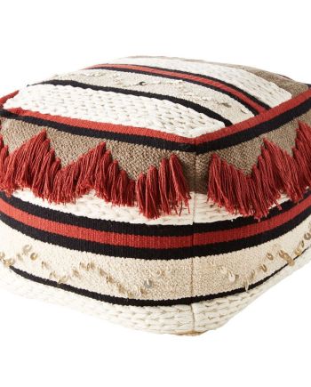 Oval Knitted Poufs, for Home, Hotel, Outdoor, Technics : Washed