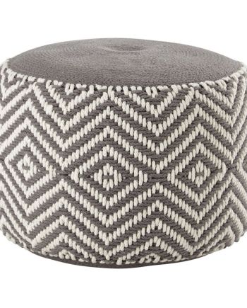 Square Round poufs, for Home, Pattern : Plain