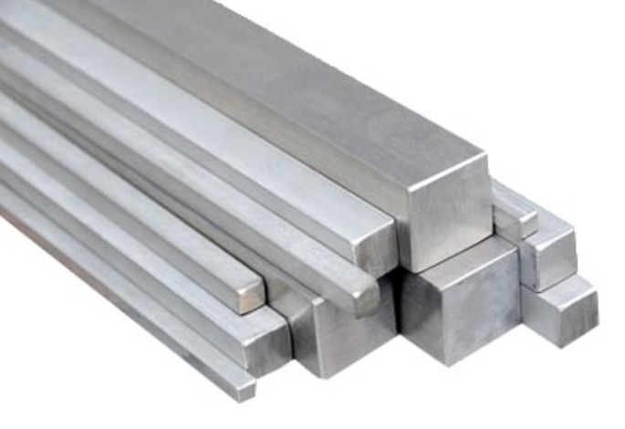 Aluminum Square Bar, for Construction, Color : Grey