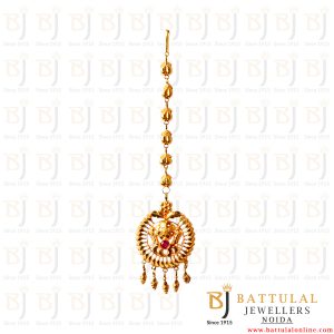 Polished Gold TK1001 Maang Tikka, Occasion : Gift