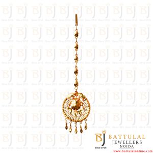 Polished Gold TK1010 Maang Tikka, Occasion : Gift