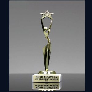 3D Printed Achievement Metal Trophy, Size : 7-10 Inch