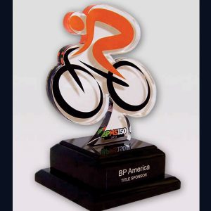 Polished Bicycle Acrylic Trophy, for College, School, Style : Antique