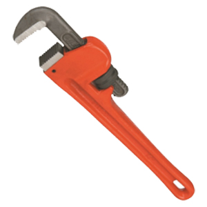 Mild Steel Polished Rigid Type Pipe Wrench, Length : 8inch