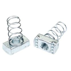 Mahaluxmi Alloys SS Channel Spring Nut, Color : Silver