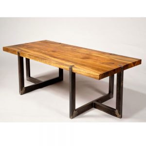 Polished Rectangle Wooden Table, for Home, Office, Pattern : Plain