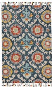 Cotton GMO-HT-0381 Hand Tufted Carpet, Size : 6x7feet