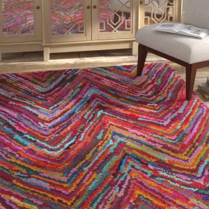 Cotton GMO-HT-0388 Hand Tufted Carpet, Size : 10x11feet