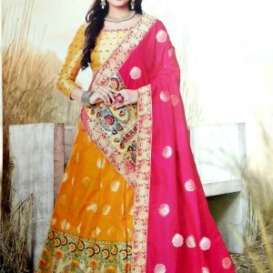 Multicolored Banarsi Lehenga