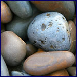 Polished Stone Pebbles, for Kitchen Top, Walls Flooring, Size : Standard