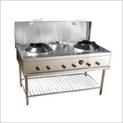 Gas Chinese Cooking Range, Color : Grey