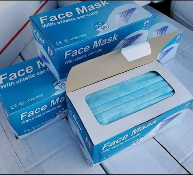 3 PLY DISPOSABLE FACE MASKS IN STOCK