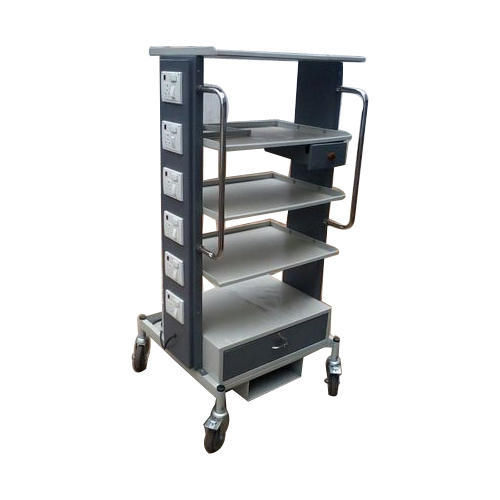 Stainless Steel Laparoscopic Trolley