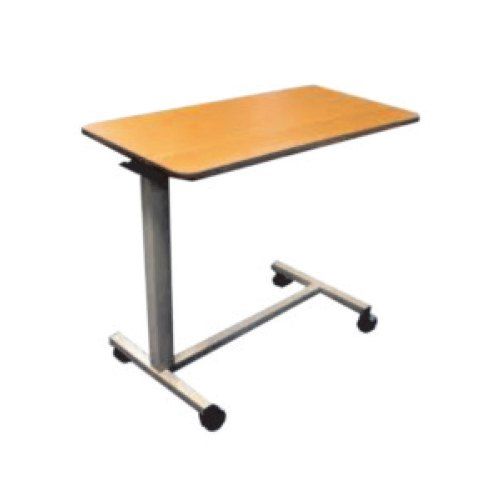 Polished Mild Steel Manual Over Bed Table, Feature Rust Proof, Easy