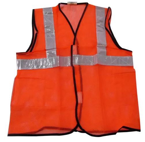 Nylon Reflective Safety Jacket, Pattern : Plain, Printed