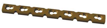 Stainless Steel Recon Plate, Color : Golden