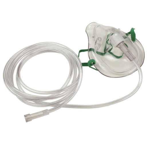 Clear soft vinyl Oxygen Mask, for Clinic, Hospital, Feature : Adjustable, Disposable