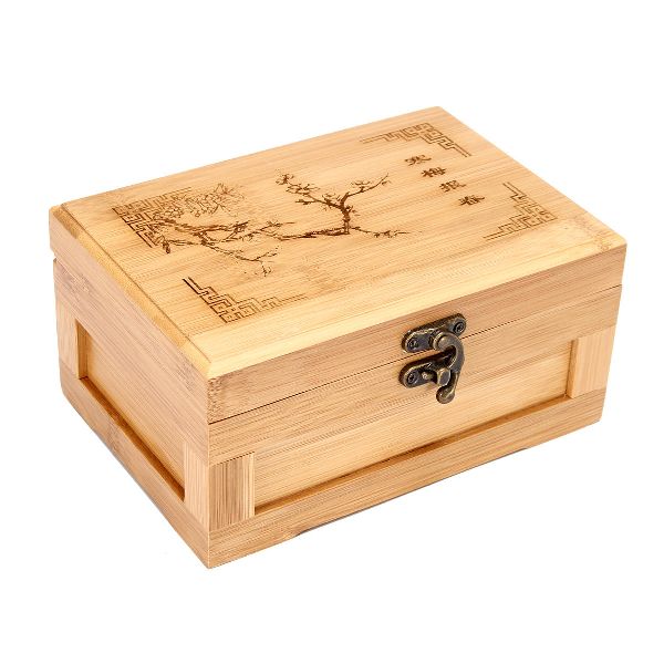 Plain Bamboo Jewelry Box, Storage Capacity : 10-15kg