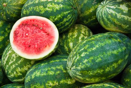 Fresh Watermelon, Color : Green