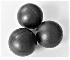 Circular Rubber Balls, Color : Black