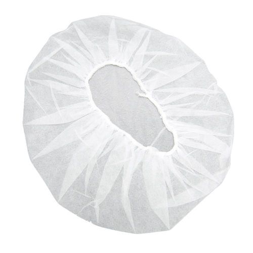 Plain Non Woven White Bouffant Cap, Size : Standard