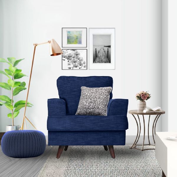 Blue Joya Single Seater Sofa