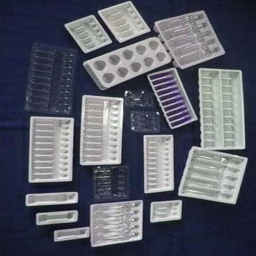 ear drop plastic flocking packing tray