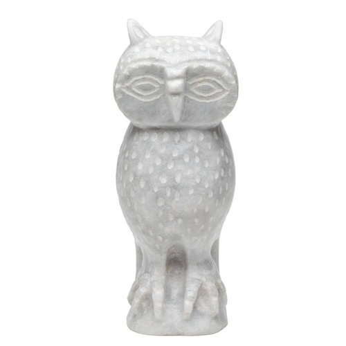 Polished Marble Owl Statue, for Dust Resistance, Size : Standard