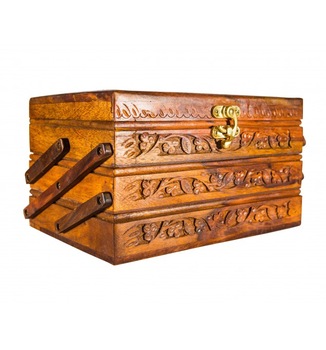 Polished wooden box, Size : Standard