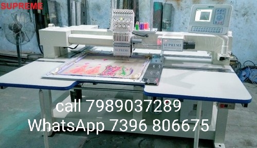 Three head new embroidery machine, Certification : ISO 9001:2008