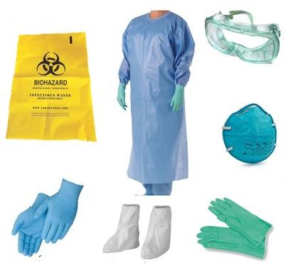 Latex ppe kits, for Safety Use