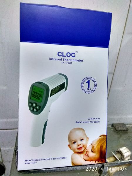 Cloc Battery Infrared Thermometer, for Medical Use, Size : Standard