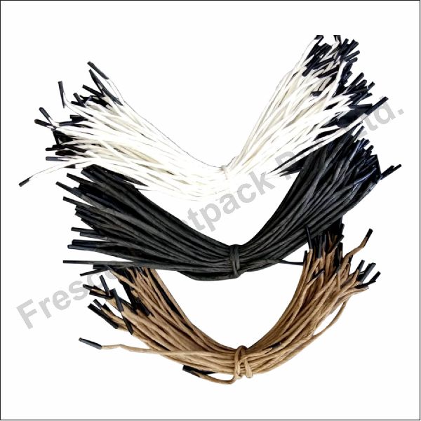 Twisted Black Rope Handle with T-End, for Shopping Bag, Style : Virgin