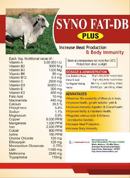 syno fat db plus Cattle Feed Supplements